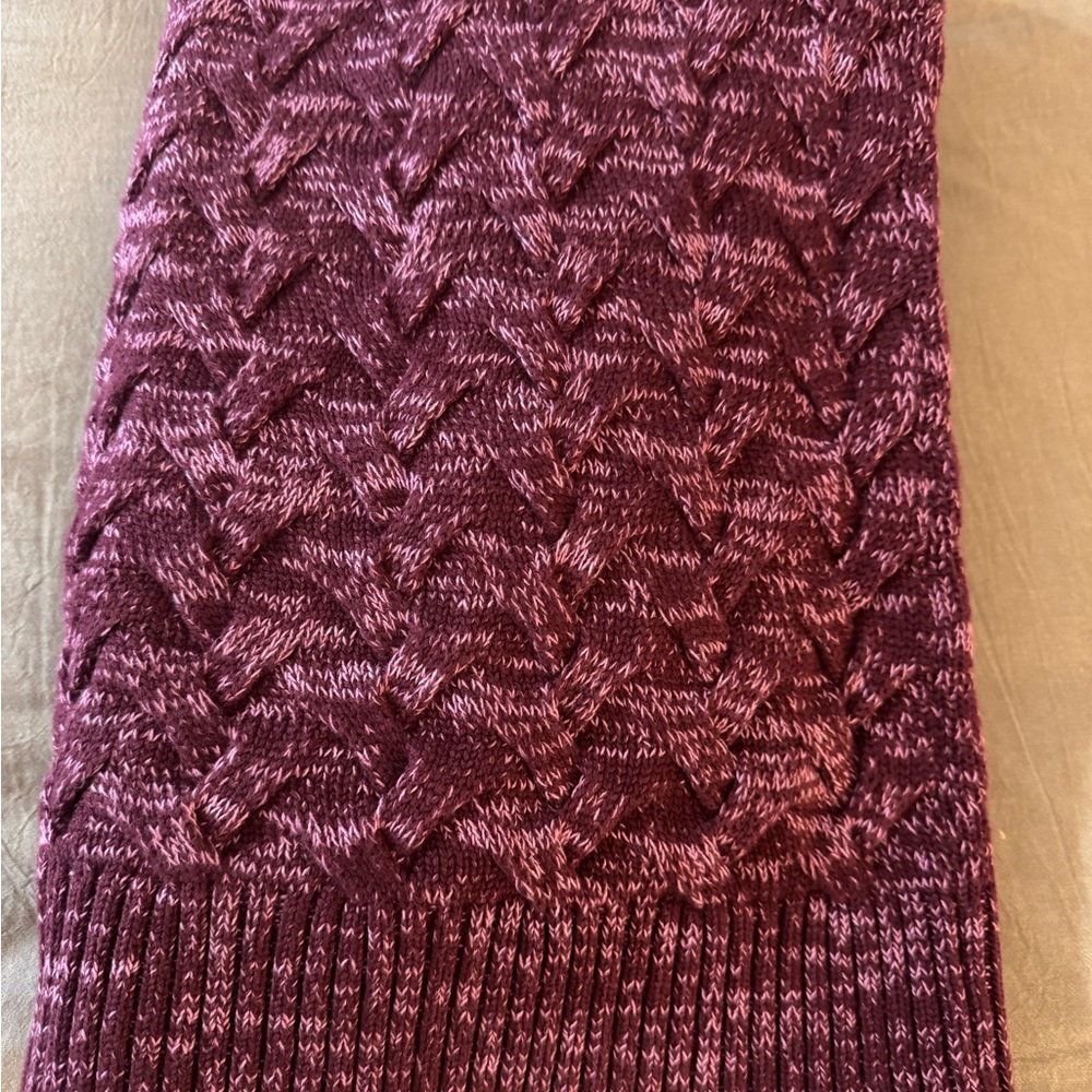 Lands End Women's Burgundy Cardigan Grandpa Sweater - Picture 13 of 15